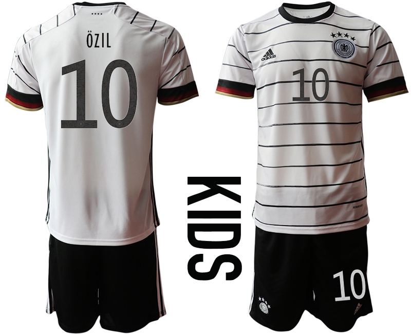 Youth 2021 European Cup Germany home white #10 Soccer Jersey